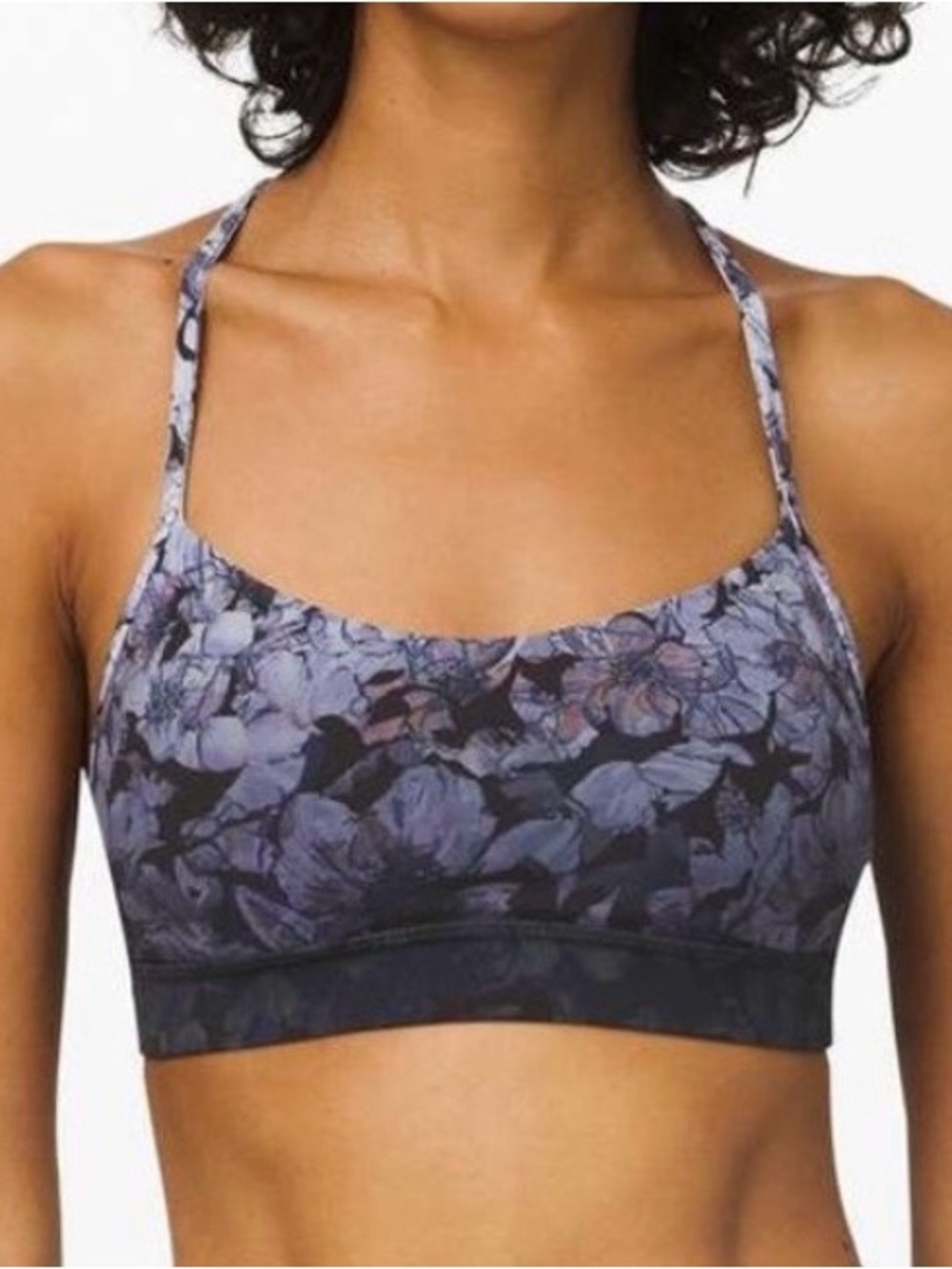 Lululemon Flow Y Bra Nulu in Nightfall Blossom